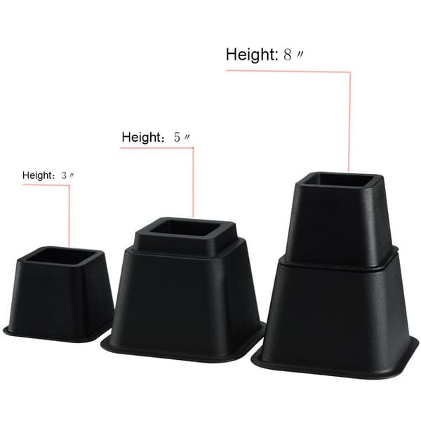 Sengefod, Heavy Duty, Sæt af 8, Plastik