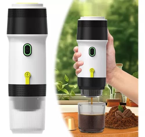60 ml Bærbar Mini Espresso-kaffemaker for Kapsler og Malt Kaffe