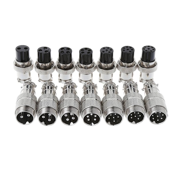 Gx16 Butting Aviation Han-stik, hun-stik 2/3/4/5/6/7/8 Pin