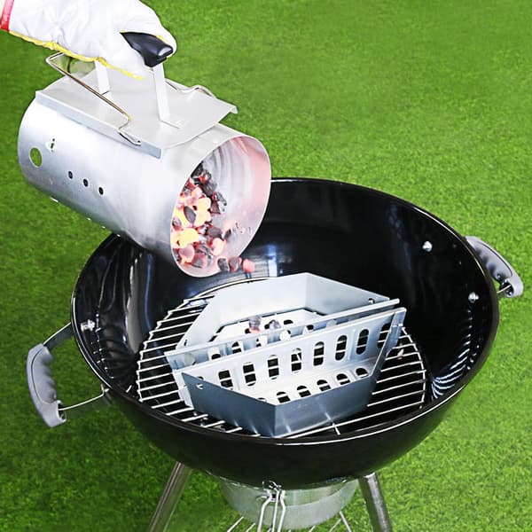 Rustfrit Stål Kulkurve til BBQ og Alt Andet