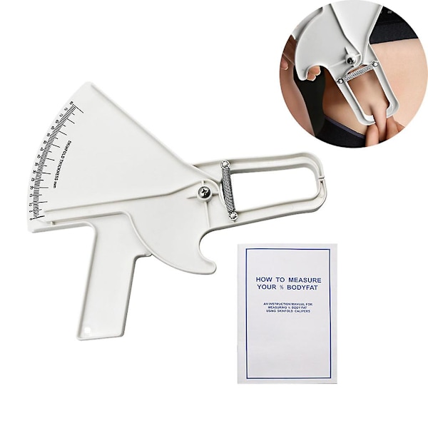 Personlig hudfold kroppsfett testing hudfold caliper kroppsfett Bmi caliper hvit