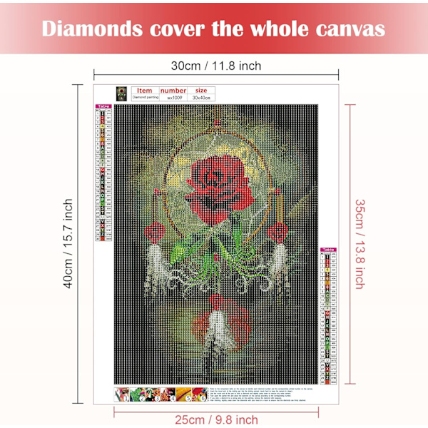 5D komplet 30x40cm landskabs indretning DIY diamant