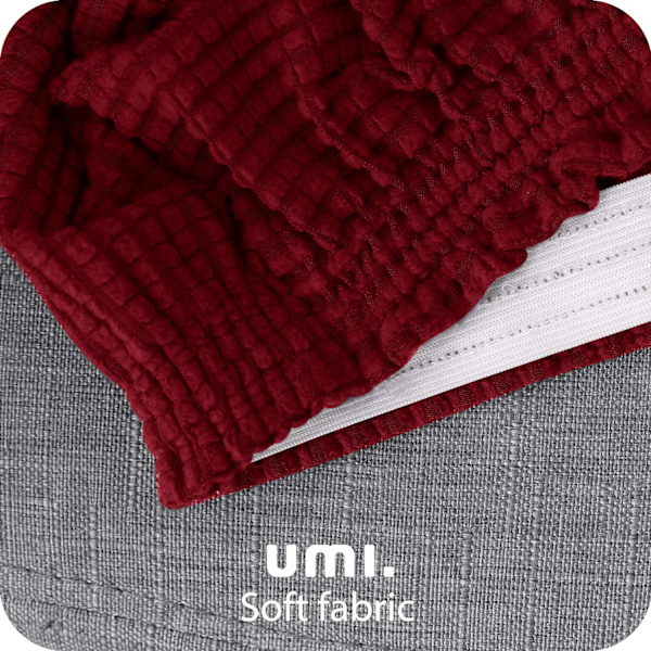 2 stk., (Bordeaux), Jacquard Mikrofiber Stolseter Bryllup