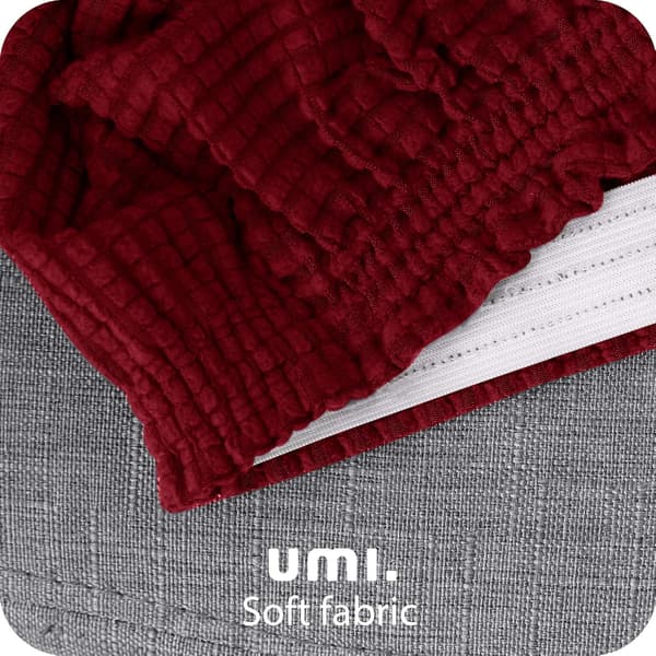 2 stycken, (Bordeaux), Jacquard Mikrofiber Stolsöverdrag Bröllop