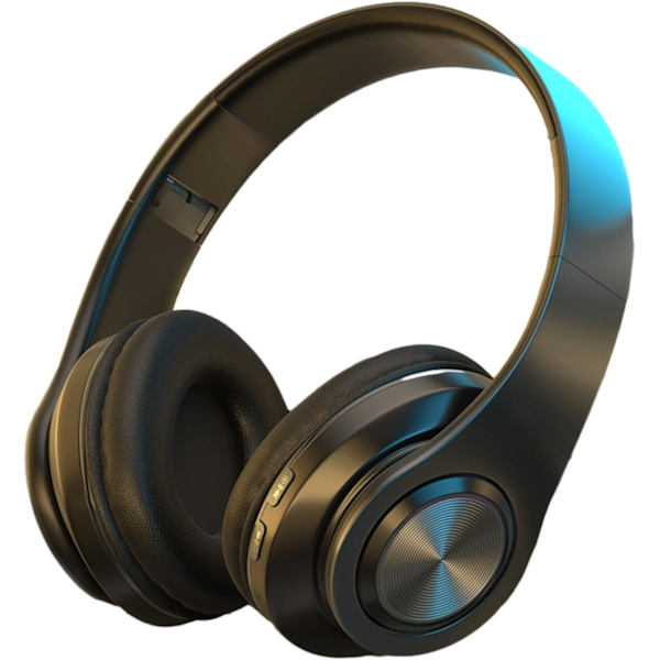 Bluetooth-kuulokkeet korvan päälle, stereosound langaton Bluetooth 5.1 pelikorvakorut, taitettava kevyt kuulokemikrofoni