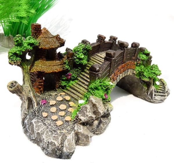 Akvarielandskabe Dekorativ Bro Akvarium Tilbehør