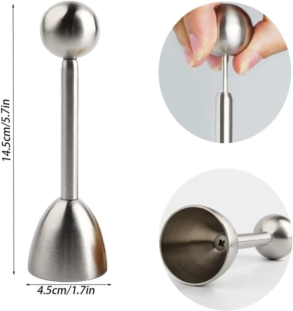 Egg-skallseparator, Egg Topper, Egg-skallkutter, Rustfritt