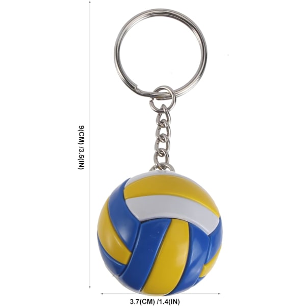 2 Volleyball Charm Nøglering Sjov Sportsbold Nøglering Unik
