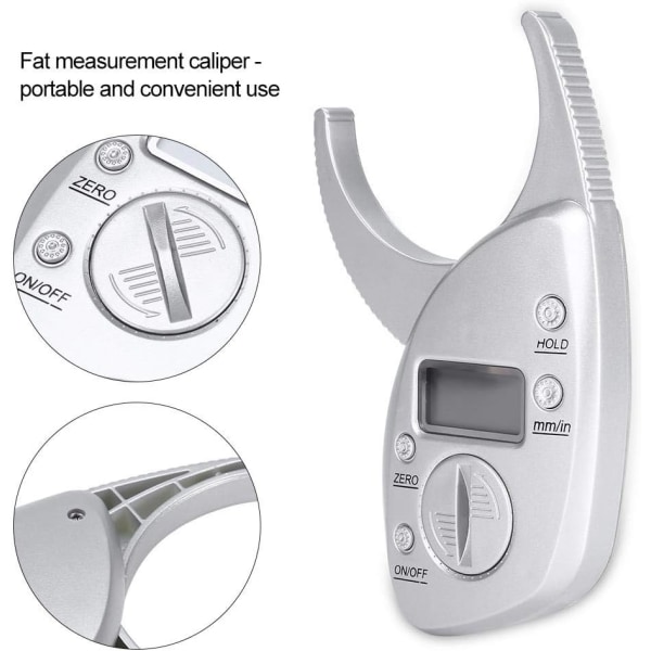 Kropsfedt Caliper Digital Kropsfedt Caliper Hudfold Caliper LCD
