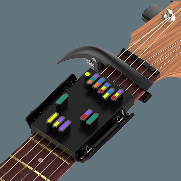 Gitarr-ackordstödsinlärningsverktyg Gitarrövning gitarr