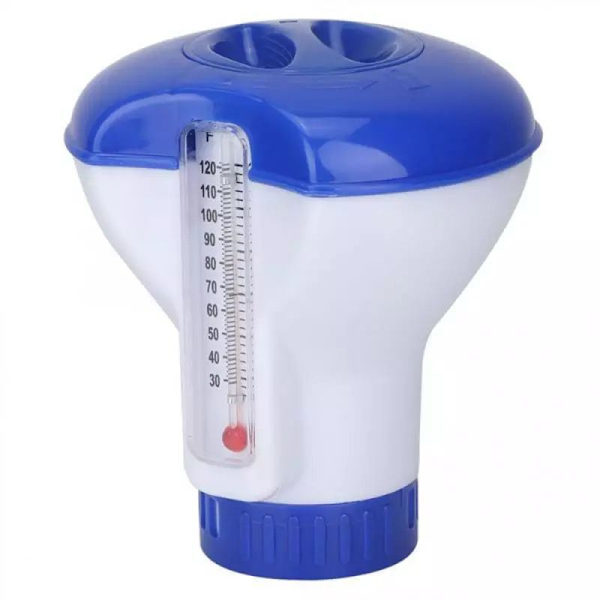 1 st Simbassäng med termometer, flytande vattentablett, flytande