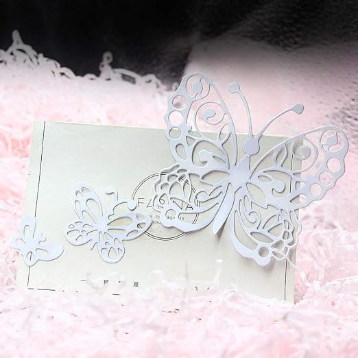 Stempelform i sommerfuglform for scrapbooking, preging og album