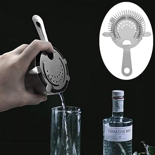 2 hopeacocktailsiivilää Stainless steel baaricocktail