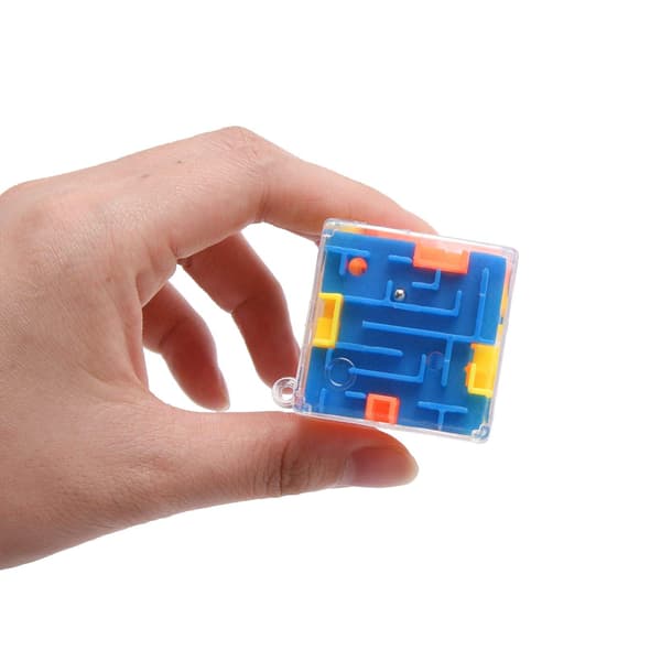 Fingertuppblyant 3D kube labyrintpuslespill