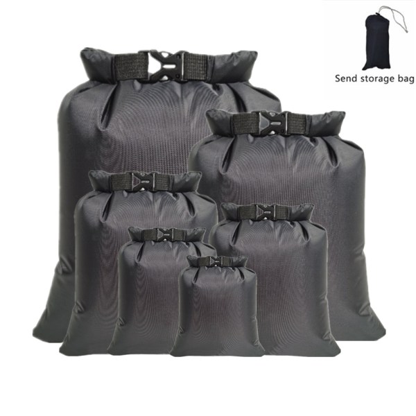 6 Vanntette Tørreposer (Sorte), 1,5L /2,5L/3L /3,5L /5L /8L
