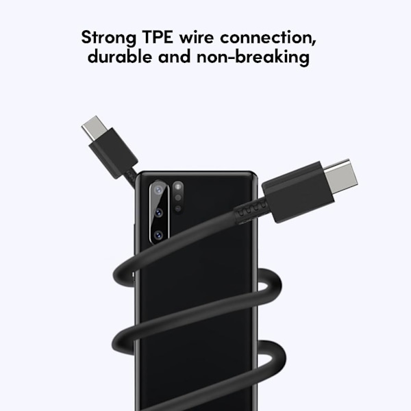 Type C til Type-C Super Hurtig Opladerkabel til GalaxyS23 S22 S21, 1M