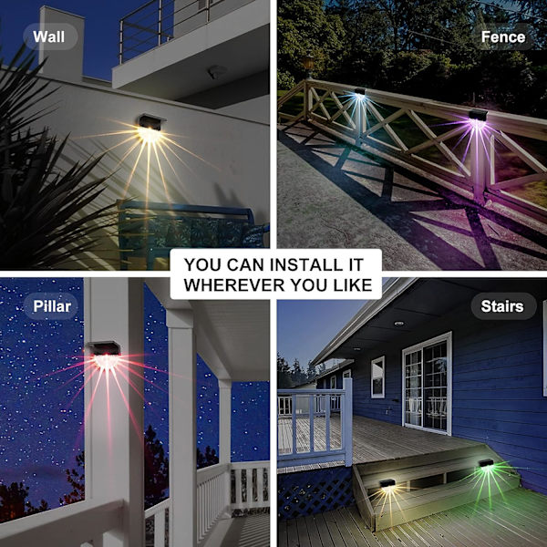6 Pakkaa Aurinkovoimalla Toimivia Patiovalaisimia Ulkokäyttöön - Vedenpitävät Aurinkovalaisimet