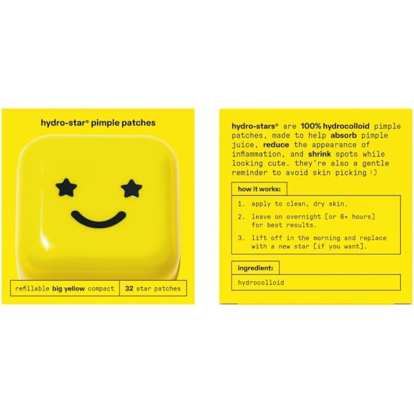 STARFACE | Acne Pletter | Gule Stjerner | Hydrokolloid | Indeholder