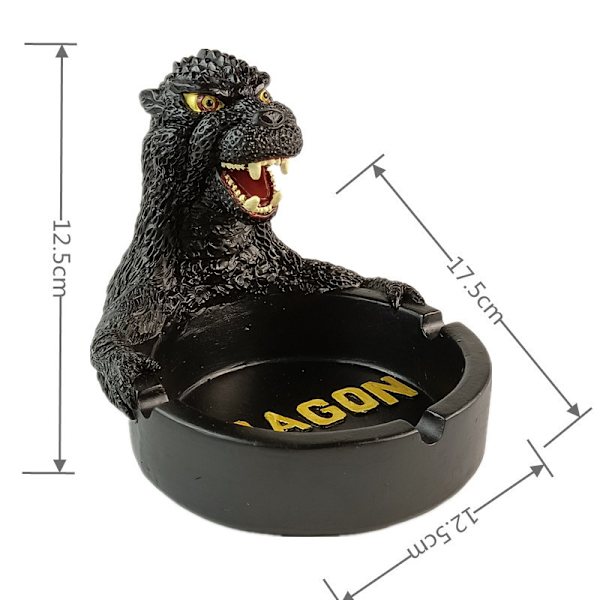 1 stk Godzilla askebæger monster hjem askebæger 3D