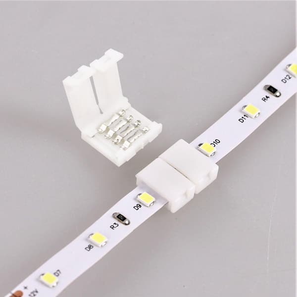 20 st LED-remsanskopplingar, 10 mm enkel vattentät och