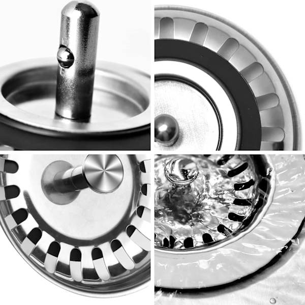 Vaskestøpper Hul Si, 2 stk 80mm Rustfrit Stål Beskytter