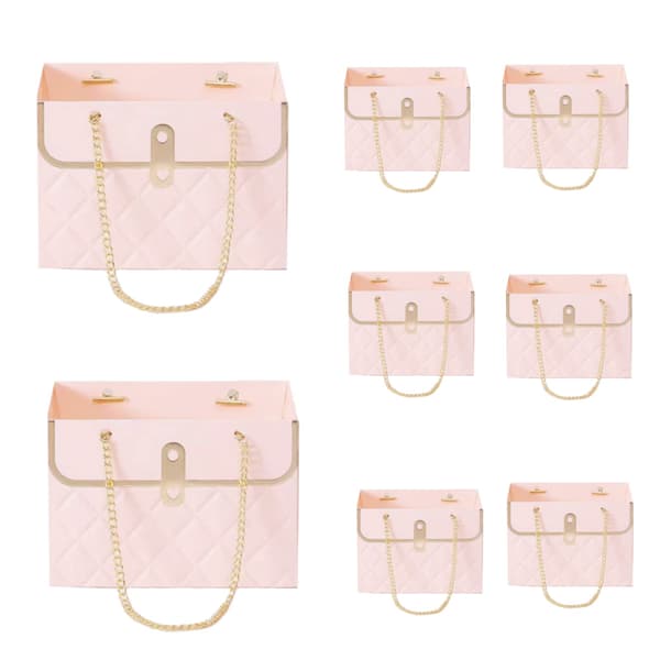 8 stk rosa blomstergaveposer
