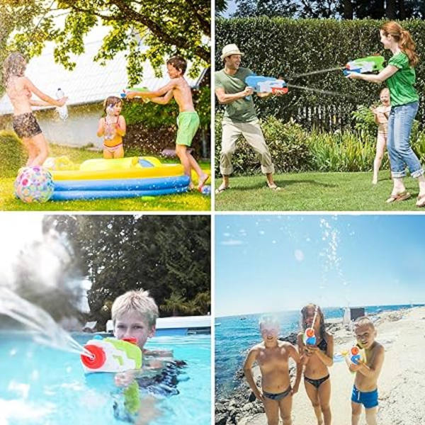 2-pack 400 ml Vattenpistoler Sommarleksak Kraftfull Lång Räckvidd Vatten