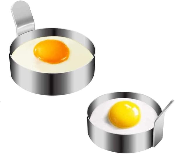 Æg Ring Rustfrit Stål Rundt Æg Stege Ringe Non-Stick Madlavning