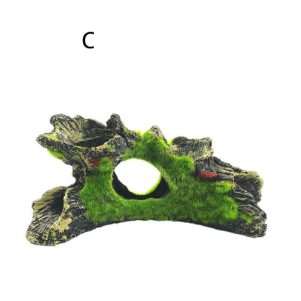 3 Stykker Akvarium Dekoration, Akvarium Dekoration, Harpiks
