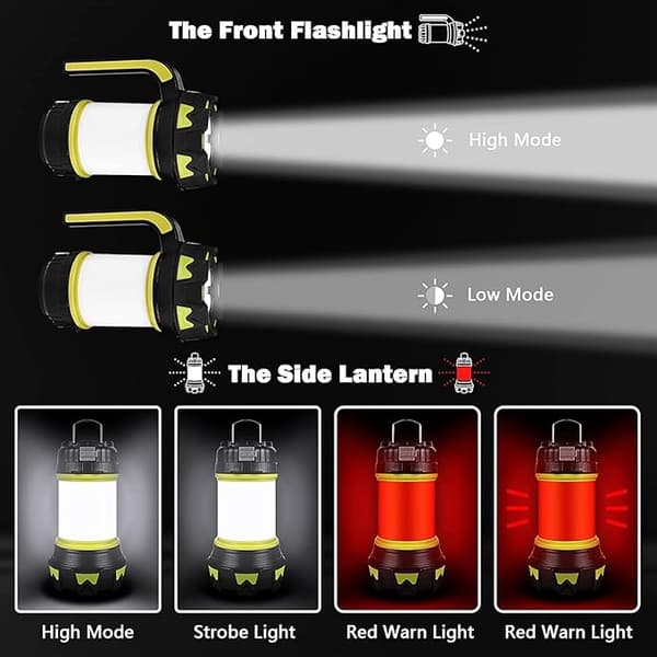 Latautuva LED-lamppu, USB-latautuva taskulamppu LED-leirintä