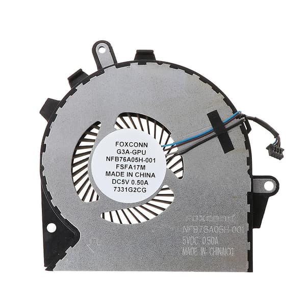 Sort Metal Udskiftet Bærbar Gpu Cpu Køleventilator Til Hp Omen 15-ce 17-an Køleventilator