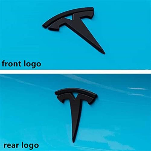 3 Pak Tesla Bil Logo Ratstyre Stickers til Tesla Model 3