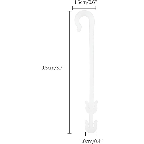 100 stk 9,5 cm Hageplantefestingklips, Klatreplante Støtte