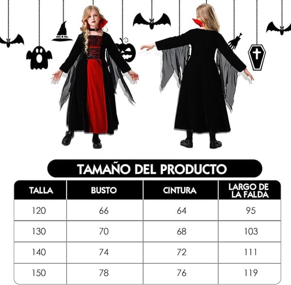Halloween Kostumer til Børn, Gyser Vampyr Kostumer til Piger, Teater Kostumer, Cosplay Kostumer