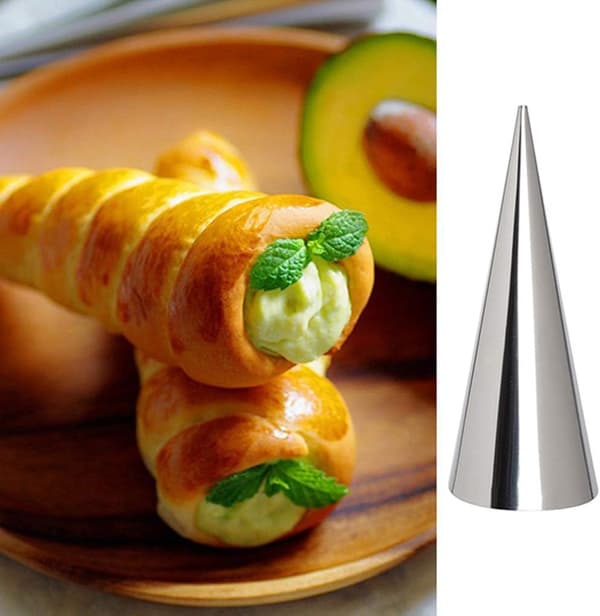 5 st koniska rör koniska rullformar i rostfritt stål spiral