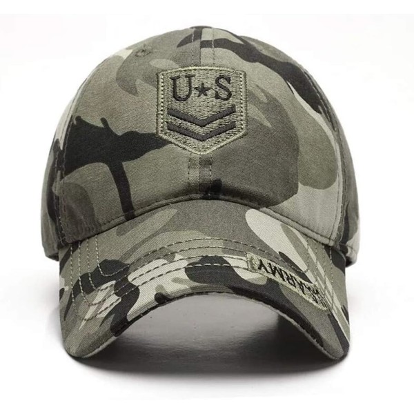 Camouflage Baseball Cap, Military Army Camo Baseball Caps Bomuld