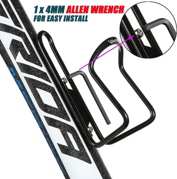 Vattenflaskhållare, Bas MTB Cykel Aluminium Lättviktsflaskhållare (2-pack - Borrade Hål Krävs)