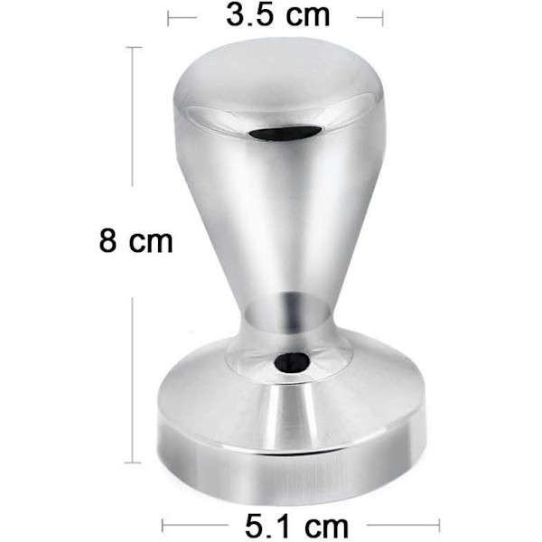 51mm Kaffetamper i Rustfrit Stål, Kaffe Presser, Espresso