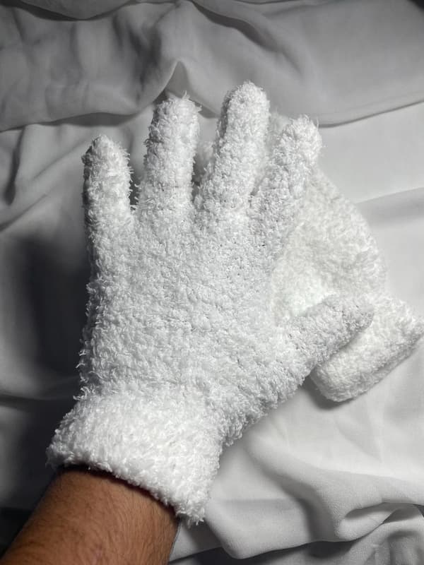 Mjuka Vinterhandskar Fluffig Lyxig Mode One Size - Vit
