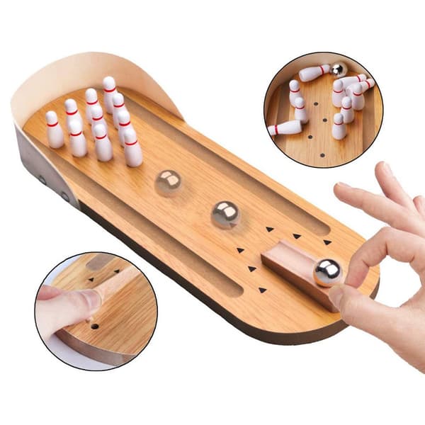 1 stk Treleker mini bordbowling Foreldre og barn puslespill