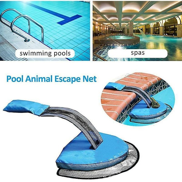 Flytande ramp för räddning av djur i pool