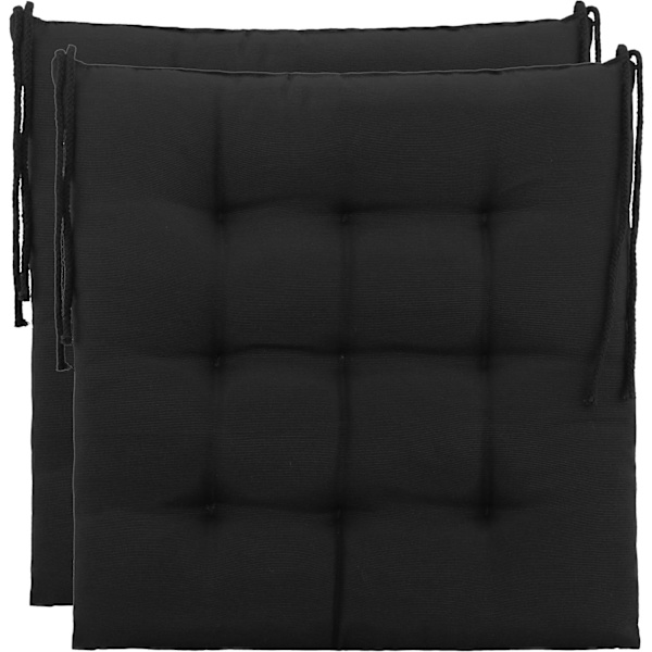 2 Hage Stolpute/Hagesete Pute i Polyester - Svart