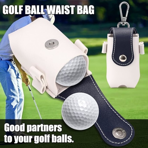 2-delad Golfbältesväska (Blå, Utan Nitar), Lätt