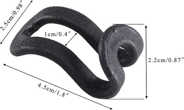 [30 kpl] Vaatetelinekoukut 4,5 * 2,5 cm Mini Tilaa Säästävä Vaateteline,