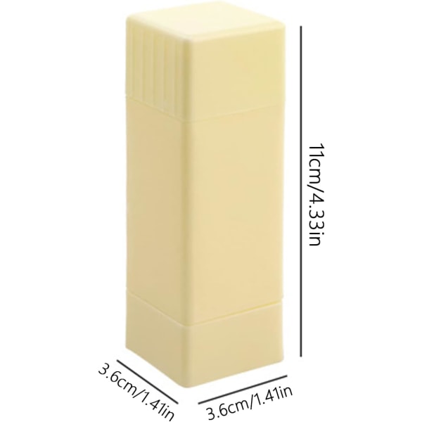 3-delt Gul Smør Dispenser, Smørpindholder Rotations