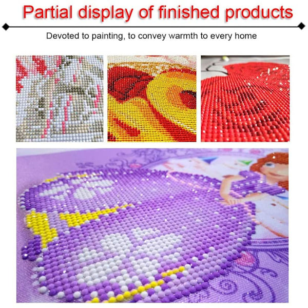 Ko-Blomma Diamantmålning Set 30 * 40cm - Vuxen 5D Diamantkonst
