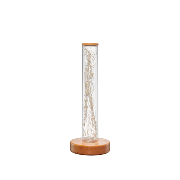 1 stk 33*12cm Firewire Root nattlys sølvtråd bordlampe
