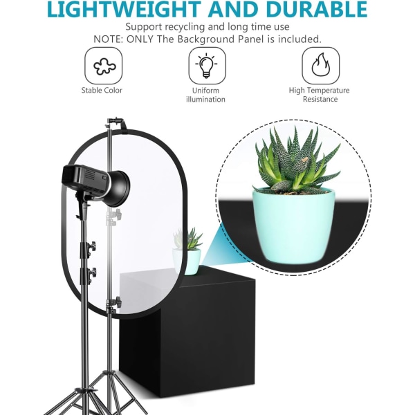 (23,6 x 35) Fotostudio Foldbar Pop-Out Lysreflektor