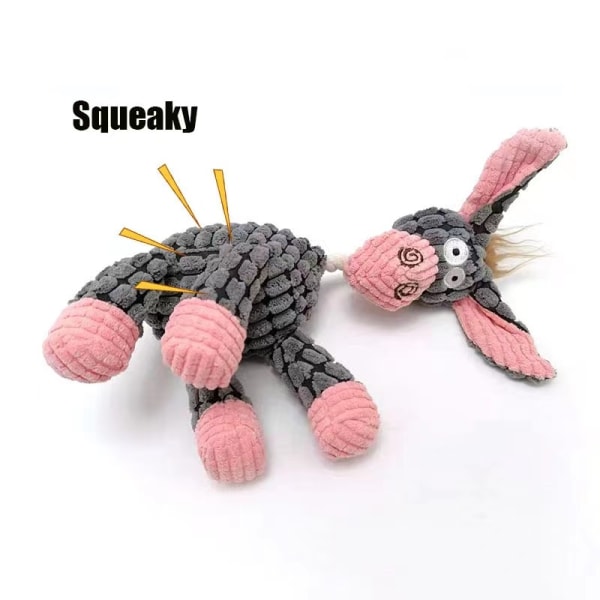 Plush- ja kangaskoiranlelu - Ruskea