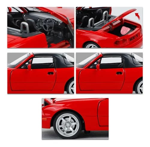 Mazda Mx-5 Miniature Metalbil Med Displaybase 1/32